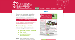 Desktop Screenshot of lejournaldudeveloppement.com