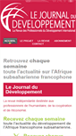 Mobile Screenshot of lejournaldudeveloppement.com